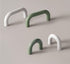 SMOKT White Furniture Handles Wardrobe Room Cupboard Cloakroom Bedside Cabinet Handle Bedroom Accessories