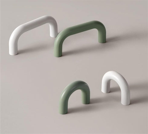 HYWZI White Furniture Handles Wardrobe Room Cupboard Cloakroom Bedside Cabinet Handle Bedroom Accessories
