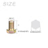Hex Bolts (5/8-11x1") 10Pcs, Fully Threaded Carbon Steel Zinc Plated Coarse Thread UNC Hex Head Screw Bolt - Yellow