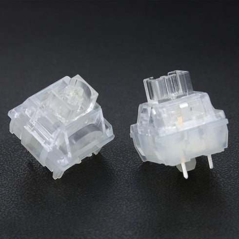 Metrickeys Frozen V2 Switch(90PCS) TTC Silent Switch, Transparent RGB Pre-Lubed Silent Linear Mechanical Keyboard