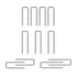 DFD 40 (0.6 0.19, 0.75 0.19) Pieces Shutter Replacement Staples Plantation Shutter Repair Parts Plantation Shutter