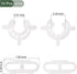 YOKIVE 10 Pcs Joint Clip, Lab Plastic Clips | Fixing Glass Instruments, Great for 10/18mm and 10/30mm Glass Taper Joint Laboratory Connector (White)