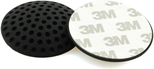 HJ Garden 6PCS Black Wall Protectors, Rubber Self Adhesive Doorknob Bumpers for Home Office Doorstop