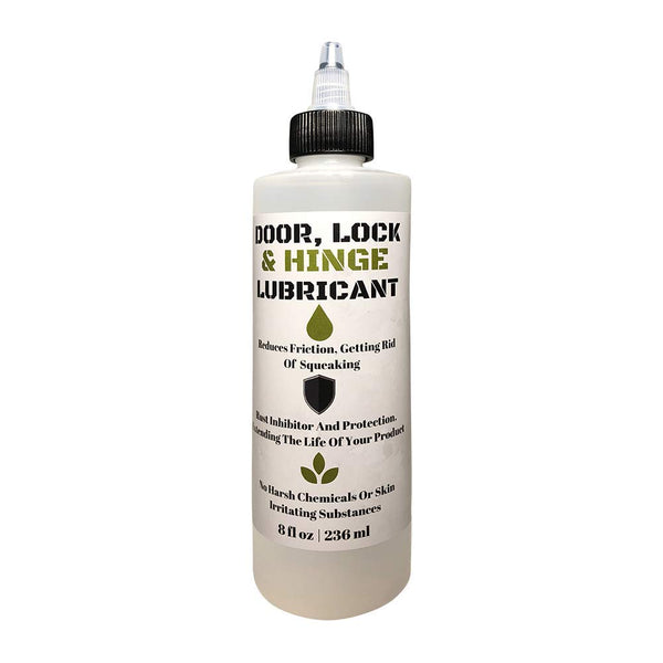 Door, Lock, and Hinge Lubricant - 8 Oz for Sliding Doors, Garage Doors, Stiff Hinges, and Stuck Locks