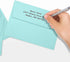 LUXPAPER A7 Invitation Envelopes, 50 Pack, Seafoam, for 5 x 7 Cards, with Peel and Press Seal