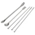 1Set Stainless Steel Micro Lab Spatula Sampling Scoop - Laboratory Supplies Pack of 5