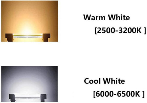 118mm 20W R7S LED Bulb (4 Pack), 200W Halogen Equivalent, 3000K Warm White, J Type T3, 360 Beam Angle