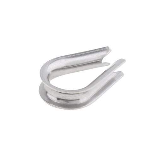 6Pcs M5 Stainless Steel Thimbles, 1/4" Wire Rope Thimbles for Diameter Cable Rigging