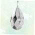 2pcs 38mm Mikikit Crystal Chandelier Pendant Elegant Hanging Swirl Decorations for Ceiling Lamp