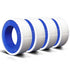 4 Rolls Teflon Plumbers Tape, 1/2 Inch(W) X 520 Inches(L), Pipe Sealing & Plumbing Thread Tape, PTFE Water Sealant for