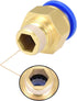 uxcell Straight Pneumatic Push to Quick Connect Fittings G3/8 Male x 14mm Tube OD 4pcs