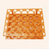ULTECHNOVO Cleaning Supplies 15ml/50ml Tube Racks Detachable Tube Holder Scientific Experiment Accessory for Laboratory Holds 50, (Orange) Clear Tray