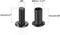 Screw Post Male M6x12mm Belt Buckle Binding Bolts, 10 Sets, Fit for 5/16"(8mm) Hole Dia, Carbon Steel Black Leather