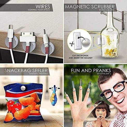DIYMAG 3MM-Mix 100 Piece Refrigerator Magnet for Office, Hobbies, Crafts and Science, Round Ceramic Industrial Ferrite