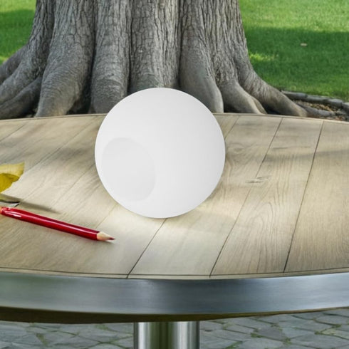 7-Inch Cabilock Globe Lamp Cover Diameter White Plastic Dome Light Replacement for Floor and Hanging Lamps Compatible