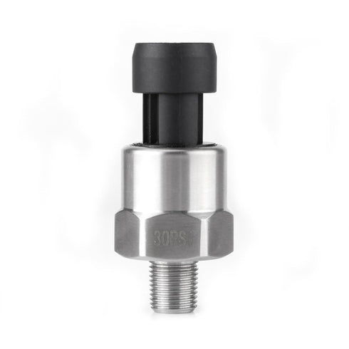 Pressure Transducer Sender Sensor for Oil Fuel Air Water, 1/8" NPT Thread Stainless Steel, 30 PSI