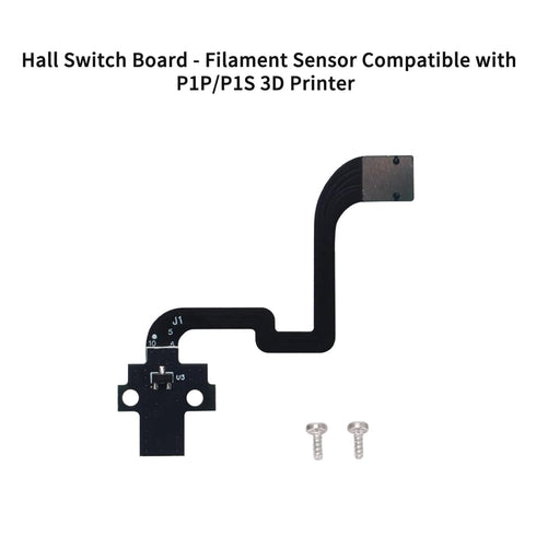 3D P1P P1S Printer Accessories Hall Switch Board: Filament Sensor Replacement with Ribbon FPC Cable for Detecting