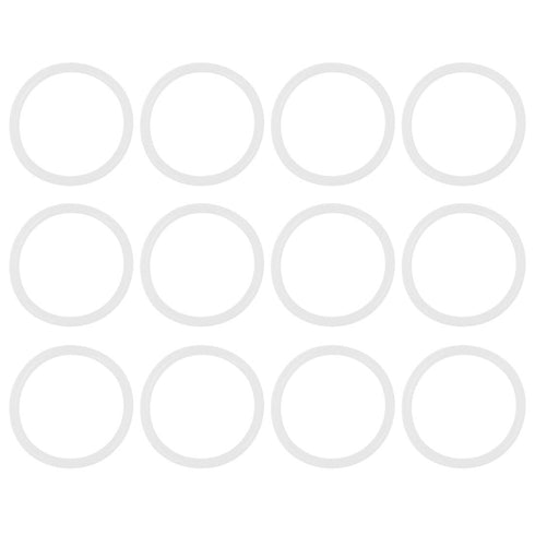 X AUTOHAUX Silicone O-Rings, White, 42mm OD, 35mm ID, 3.5mm Width VMQ Seal Gasket for Pipe Repair, Pack of 50