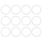 X AUTOHAUX Silicone O-Rings, White, 42mm OD, 35mm ID, 3.5mm Width VMQ Seal Gasket for Pipe Repair, Pack of 50