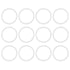 X AUTOHAUX Silicone O-Rings, White, 42mm OD, 35mm ID, 3.5mm Width VMQ Seal Gasket for Pipe Repair, Pack of 50