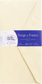 G Lalo 22716L - Pack of 25 Gummed Lined Envelopes 11x22cm, Vergé De France, Ivory