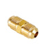 3/8" Male Flare x 3/8" Male Flare Connector Gas Adapter Union Brass Tube Coupler Pipe Fitting (2PCS)