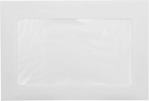 LUXPaper 6 x 9 Full Face Window Envelopes | Bright White | 28lb. Text | 50 Qty