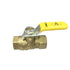 Nigo Industrial Co. 240 Series Forged Brass Mini Gas Ball Valve - CSA Certified, 1/4" NPT
