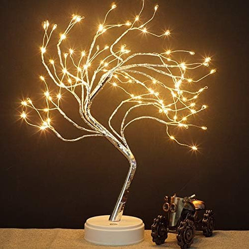 Lake Industries 20" LED Firefly Tree Lights, Bonsai Table Lamp Decoration, USB/Battery Operated with Touch Switch