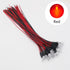 20pcs/lot DC12V F5mm Round Pre-Wired Water Clear LED Light Bulb for DIY Home Decoration (RGB Fast)