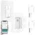 Nexete Smart Wireless Light Switch, Dimmer Switch & Receiver Kit No Wiring
