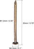 uxcell Small Tiny Brass Nails 1.2x20mm for DIY Wooden Hardware Accessories, 100pcs