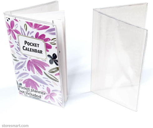 StoreSMART - Clear Plastic Cover for Pocket Planner - 6 Pack - RSP1855-6