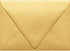 LUXPaper A6 Contour Flap Invitation Envelopes | 4 3/4" x 6 1/2" | Gold Metallic | 80lb. Text | 50 Qty