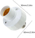 QIEIEI E27 Bulb Socket Motion Sensors Light Holder Motion Sensors Light Socket with Adjustable Delay for Home Garage