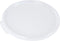 LID ONLY: Met Lux 8.8 Inch White Plastic Lid for 6 and 8 Quart Storage Containers