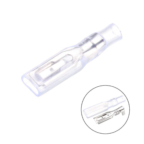 uxcell 100pcs 2.8mm Quick Splice Wire Terminals Female Spade Crimp Connector with Insulated Sleeve