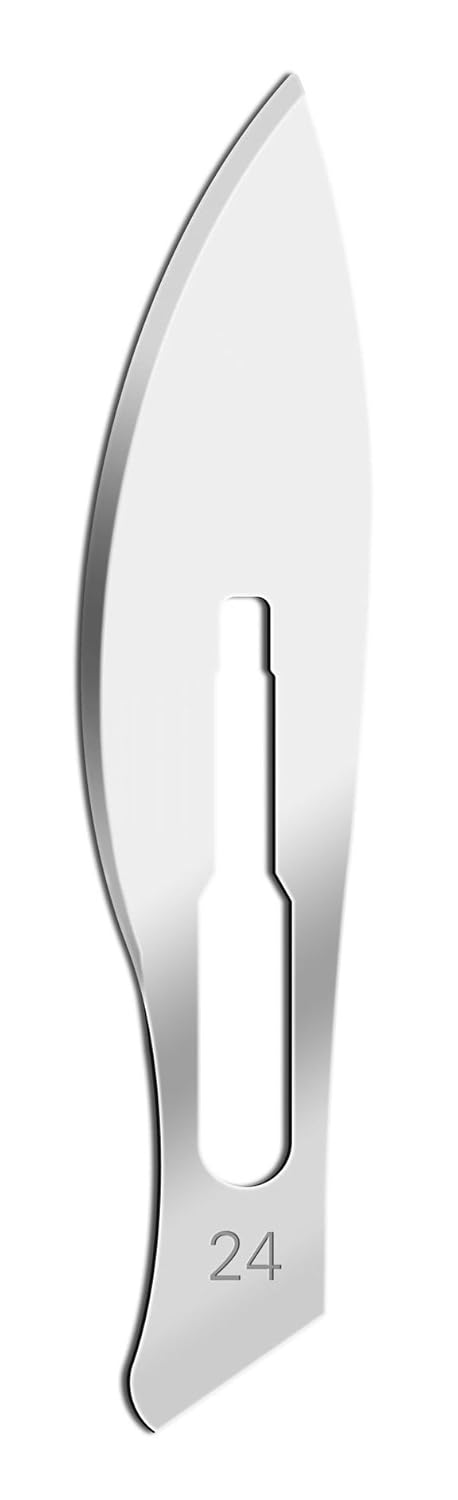 IMS-CBLD24 IMS Scalpel Sterile Blades #24 Carbon Steel, Individually Foil Wrapped, Box of 100