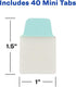 Avery Mini Ultra Tabs, 1" x 1.5", 2-Side Writable, Assorted Pastel Colors, 40 Repositionable Tabs