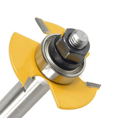 Yakamoz 1/2 Inch Shank Adjustable 3 Wing Slot Cutter Router Bit Set with 6 Pieces Slotting Cutters, 1/2 Inch Cutting