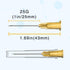 100 PCS 25 Gauge 1 Inch Needle, Luer Lock Industrial Dispensing Accessories, Individually Wrapped