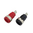 Qingdinu 40 32A 4mm PCS Insulated Safety Banana Socket Terminal Female Jack Panel Mount Binding Post Wire