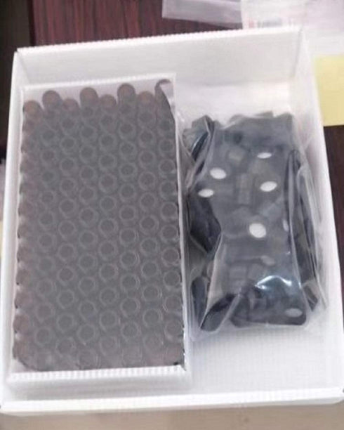 Pack of 100 Glass Vials with Black Phenolic Screw Caps (4ml, Brown Color)