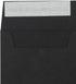 LUXPaper Square Invitation Envelopes, Midnight Black - Peel & Press, 3 1/4" x 3 1/4", 50 Qty, 80lb. Text