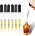 Transparent 1ml Eye Dropper Glass Liquid Dropper for Essential Oils, Pipettes for Resin Lab Bottles and Jars