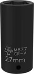 Performance Tool M877 1/2-Inch Drive 6pt Impact Socket, 27mm by Performance Tool