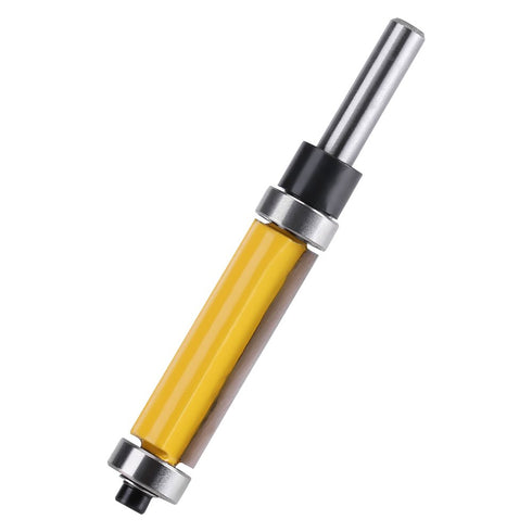 Flush Trim Router Bit Set, Top and Bottom Bearing, 1/4 Inch Shank, 1-1/2 Inch Blade for Woodworking