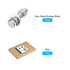 Hex Head Screws Bolts Nuts Flat & Lock Washers Kits 3/8-16x1-3/4" Stainless Steel Fully Threaded Machine Screws