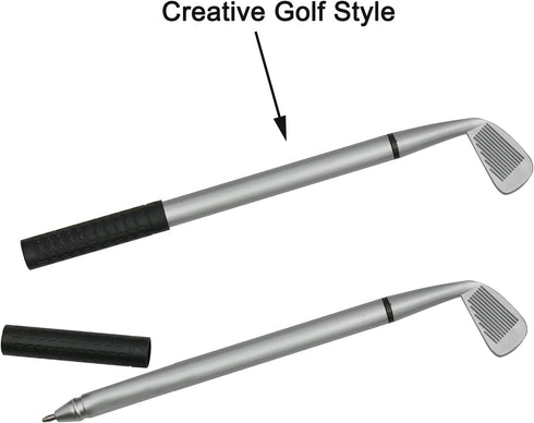 Maydahui 12PCS Golf Ballpoint Pen, Funny Sports Golfing Club Props, Black Gel Ink for Students & Office