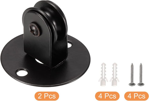 Pack 2 MECCANIXITY Pendant Lamp Pulley Hanging Light Chandelier Pulley Lifting Replacement Ceiling Lights Fixtures